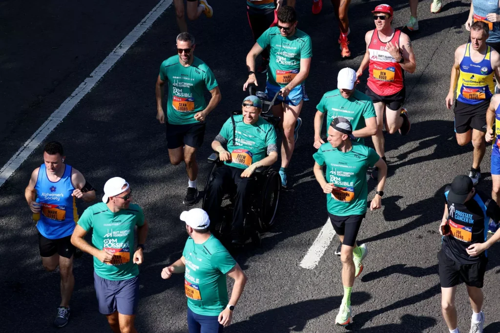 Run With Drew. The very first Great North Run in 2023, just outside 2 hours